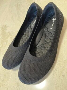 VIVAIA BALLET FLATS (Black)  Size 8, UK 5.5, EU 39